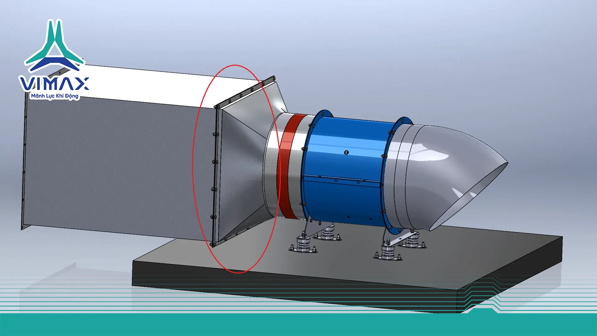 quạt hướng trục đặt sàn