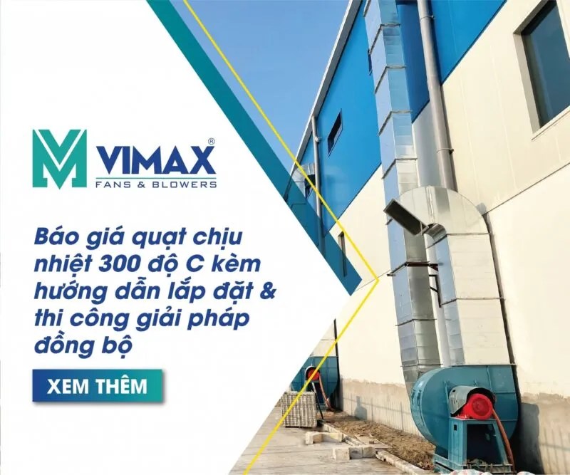 Quạt chịu nhiệt 300 độ C, hướng dẫn thi công 1 quat chiu nhiet 300 do