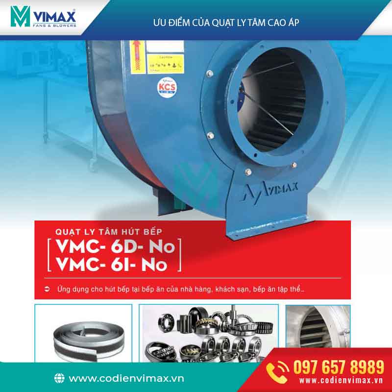 Vimax hướng dẫn cách phát huy ưu điểm của quạt ly tâm cao áp