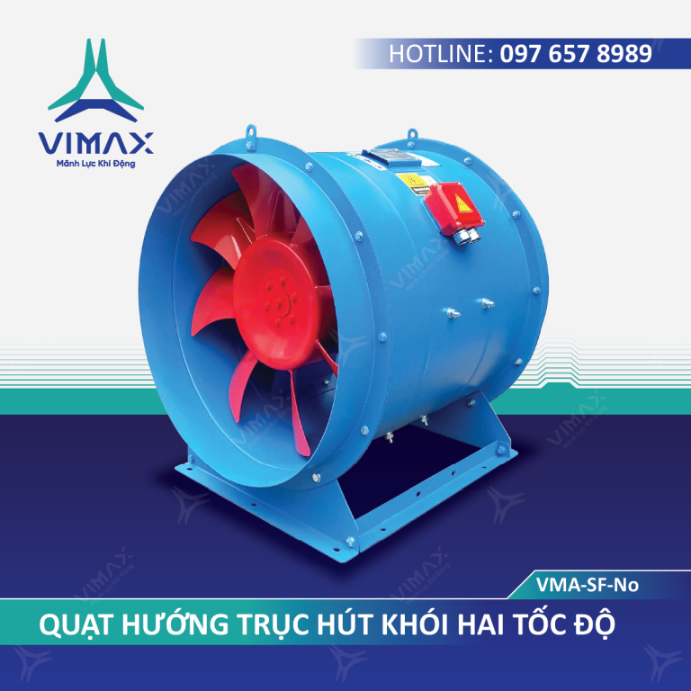 QUẠT HƯỚNG TRỤC HÚT KHÓI 2 TỐC ĐỘ VMA-SF-No