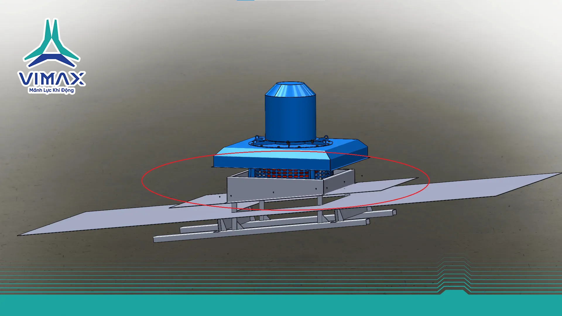 quạt ly tâm gắn mái
