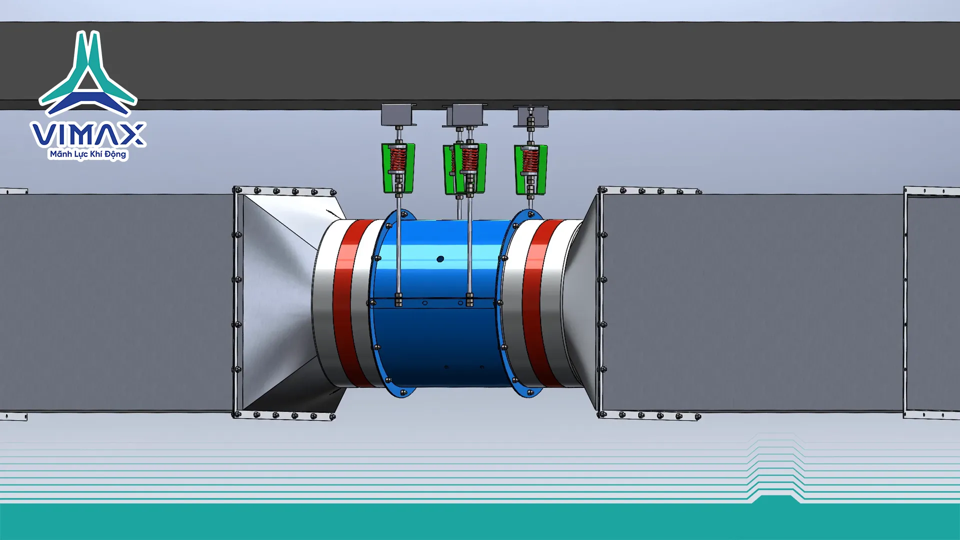quạt hướng trục treo trần bê tông