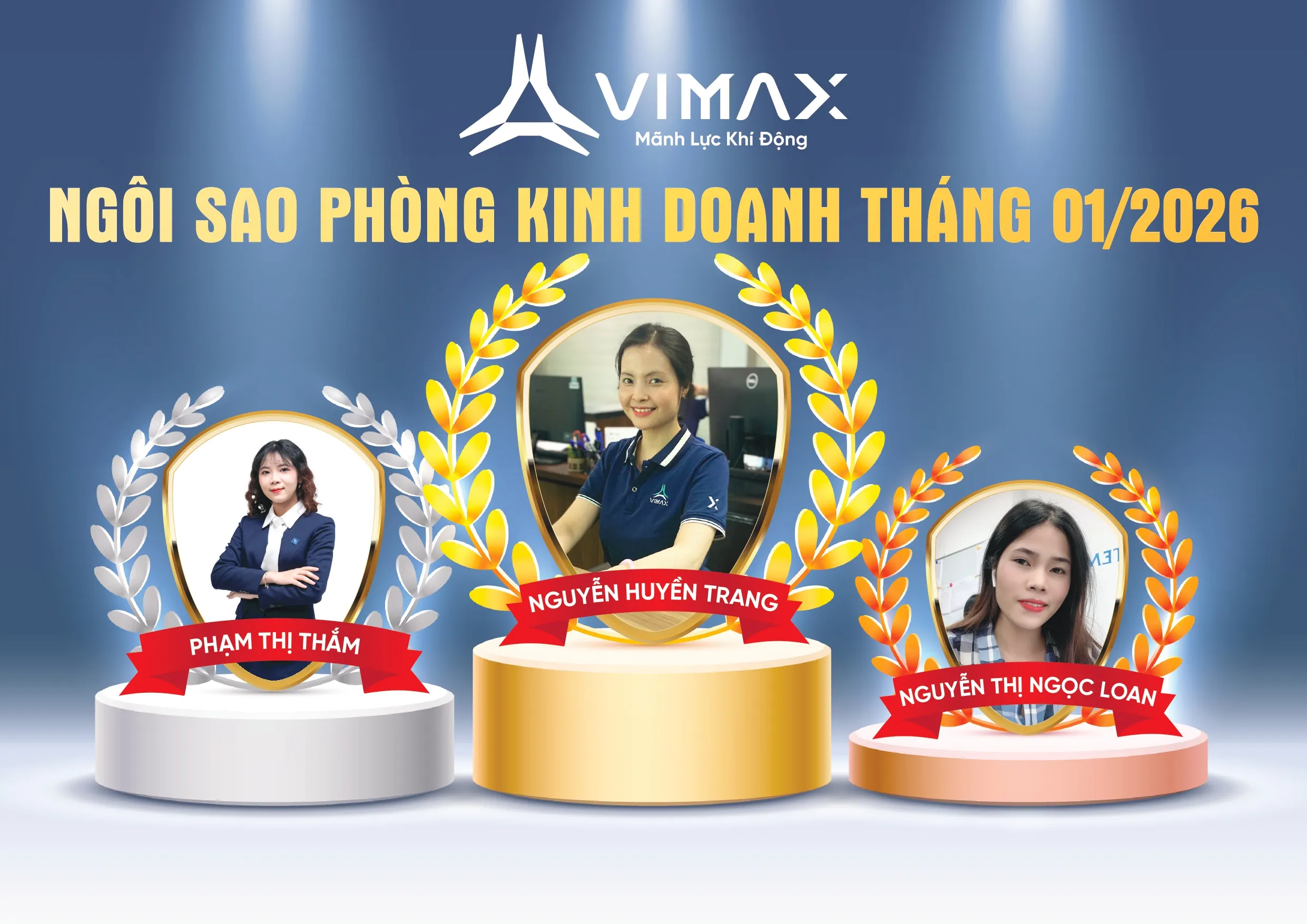 VINH DANH NGÔI SAO PHÒNG KINH DOANH THÁNG 1 – VIMAX GLOBAL