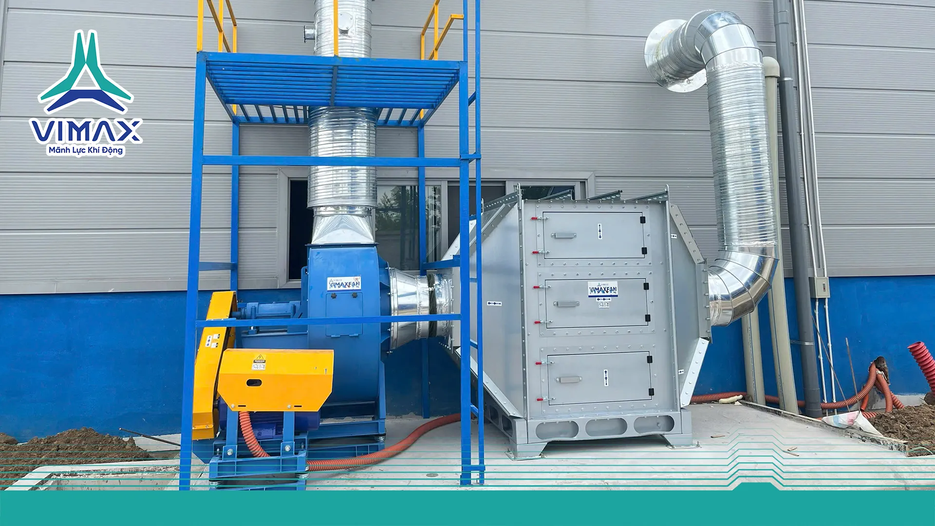 HỆ THỐNG LỌC KHÍ THAN HOẠT TÍNH 30KW - DỰ ÁN OSUNG AUTO TẠI KCN KHÁNH THƯỢNG NINH BÌNH